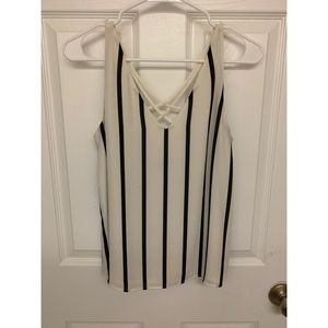 Express striped tank top